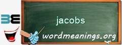 WordMeaning blackboard for jacobs